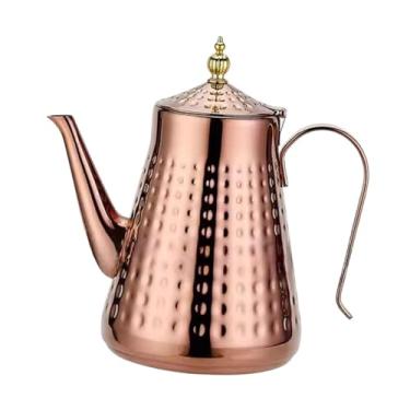 Imagem de WeiLaiKeQi Chaleira de chá de aço inoxidável dispensador de água quente com filtro para a chaleira de água da fabricante de chá para pequenos acampamentos para