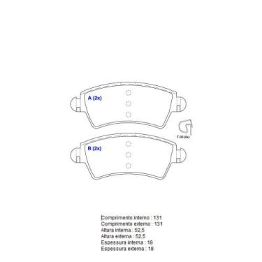 Imagem de Pastilha De Freio Dianteira 206 Sistema Bosch 1BP30953AA BProauto