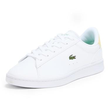 Imagem de Lacoste Tênis infantil unissex Carnaby, Branco e verde, 18
