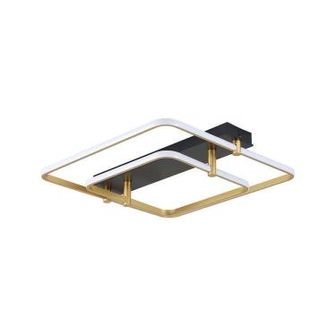 Imagem de Plafon Skylight Listo 3107q Led Bivolt Preto/dourado