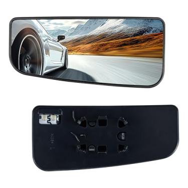 Imagem de SYKRSS Espelho de vidro aquecido do lado esquerdo do motorista FL3Z17K707V FL317K707U compatível com Ford F150 F250 F350 F450 F550 Super Duty Driver lado esquerdo esquerdo espelho retrovisor vidro