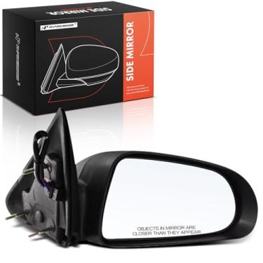 Imagem de A-Premium Espelho retrovisor traseiro externo preto não dobrável do lado do passageiro - compatível com Dodge Dakota 2005-2010 e Mitsubishi Raider 2006-2009 e Ram Dakota 2011 - Não aquecido, não
