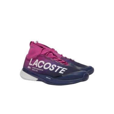 Imagem de Lacoste Tênis masculino Ag-lt25 Lite Sock, Rosa e azul escuro, 39