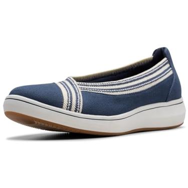Imagem de Clarks Mocassim feminino BreezeSky Air CloudSteppers, Tecido marinho, 38