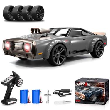 Imagem de 1/16 Fast RC Cars for Adults, RC Drift Car, 38KM/H High-Speed 4WD, Full Proportional Control, 6 LED Light Modes, 2 Rechargeable Batteries, RTR Drifting for Adults, Gift for Boys Kids and Girls