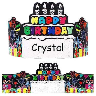 Imagem de SICOHOME Birthday Crowns for Kids Classroom 36pcs Happy Birthday Party Hats Birthday Hats for Family Birthday Party Supplies Classroom School Students Kindergarten Elementary Teacher Supplies Y