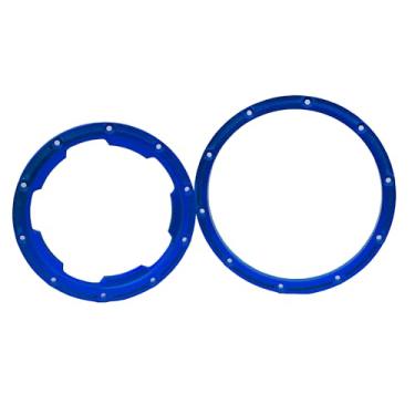 Imagem de BEAXTURBO Racing Upgrade Parts CNC Aluminum #7075 Outer&Inner beadlock Ring for LOSI DBXL2.0 1:5 Wheel 2pcs (Blue)