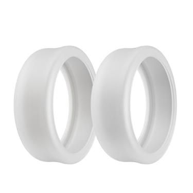 Imagem de DDJ [Pacote com 2 capas de silicone ultrafinas para Samsung Galaxy Ring, protetor de anel para anel Oura/RingConn/Ultrahuman Ring AIR Size Kit, tamanho P para anéis 5/6/7/8/9/10 transparente