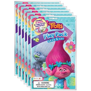 Imagem de Bundle of 6 DreamWorks Trolls Grab & Go Play Packs