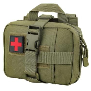 Imagem de YAKASO Kit de primeiros socorros Tactical EMT Pouch IFAK – Bolsa médica Molle para atividades ao ar livre, caminhadas, caça – Bolsa médica compacta e durável