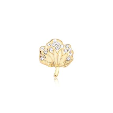 Imagem de Botton/ Broche Algodão Grande Revestido Em Ouro