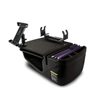 Imagem de AutoExec Mesa de carro AE-GMCD-PS-TAB-BT GripMaster para sua estação de trabalho de veículo e escritório móvel, preta com suporte de impressora e suporte para tablet