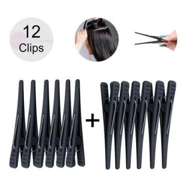 Imagem de Presilhas Jacaré Prendedor De Cabelo Bico De Pato Com 12 Und - santacl