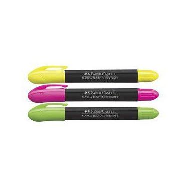 Imagem de Kit 3 Caneta Marca Texto Super Soft Gel Faber Castell - Faber-Castell
