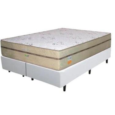 Imagem de Colchão Toronto Queen Ecotec Molas Ensacadas 24 Com Base Box Bipartida