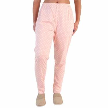 Imagem de Calça Feminina Pijama Poá Malwee 1000117621 100% Algodão, Estampado, M