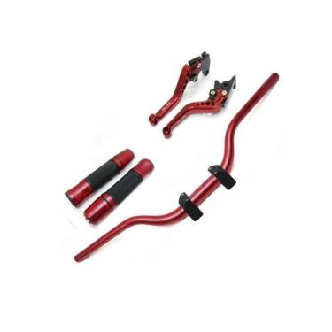 Imagem de Kit Guidão Naked Manopla Fechada Jupiter Manete Ninja 650r ER6N - Star