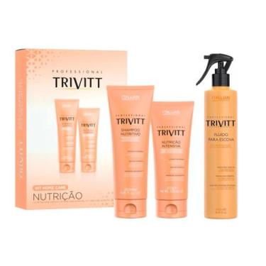 Imagem de Kit Home Care Nutrição Capilar + Fluido 300ml  Trivitt - Itallian Hair