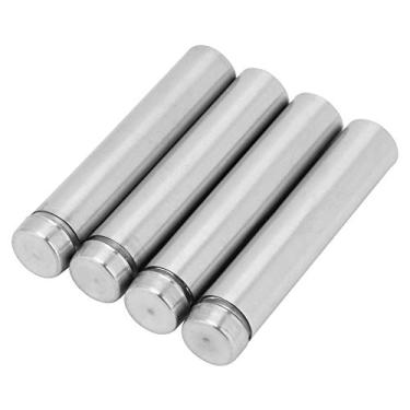 Imagem de SUNGOOYUE Espaçador de Vidro Oco Aço Inoxidável Com Parafuso de Auto-caixa para o Conjunto Decoração de Vidro, 4pcs 12 * 60 Mm Ambalança de Publicidade para Instalar a Superfície Parede (12 * 60mm)