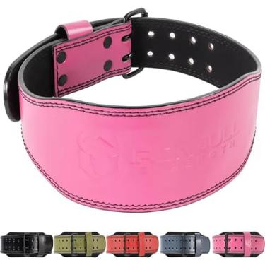 Imagem de Cinto de couro para levantamento de peso de 7 mm (aprovado pela IPF, USAPL, USPA, IPL USAW e IWF) – Cinto de halterofilismo premium afunilado de 10 a 5 cm para levantamento de peso olímpico,