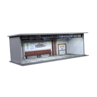 Imagem de Milageto 1/64 Estacionamento de estacionamento Exibir estação de liga de carro liga -tenda Display Stand Decorative com luzes LED Modelo Car Garage, Mo914059