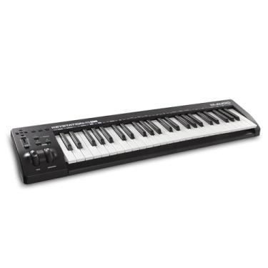 Imagem de M-Audio Keystation 49 MK3 - Controlador de Teclado MIDI USB com Ação de Sintetizador, 49 Teclas, Controles Atribuíveis, Rodas de Pitch e Modulação e Software Incluído