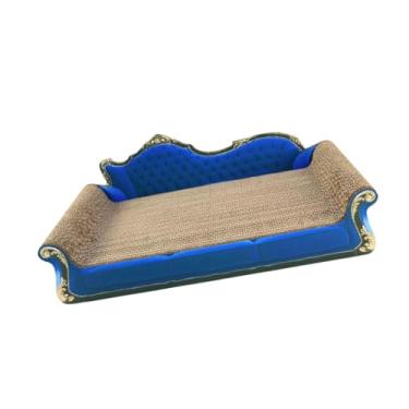 Imagem de Ｂｅｓｇａ Arranhador para gatos, placa para arranhar gatos, sofá-cama, garras para sofá, casa, papelão, sala de estar, almofada para arranhar, gatinho, dormir, Azul Real