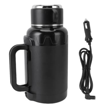 Imagem de Pssopp Viajar Chaleira Elétrica, 1500 Ml Anti -seco Queimadura de Aquecimento Rápido Caneca de Aquecimento Com Alça Dobrável para Carros Caminhões de água Quente