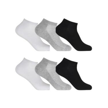 Imagem de Kit 6 Pares de Meias Invisível Masculina 39/43 Altomax, Mista, 39/43