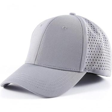 Imagem de Boné De Beisebol Liso Aba Curva Esportivo Unissex Para Corrida Caminhada Ciclismo Cinza