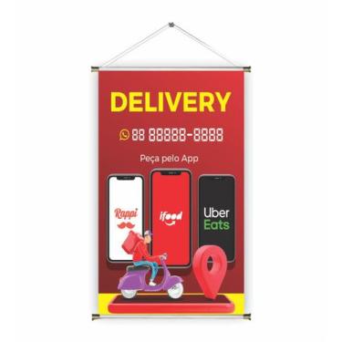 Imagem de Banner pronto Delivery BA 129 medida 45x70 cm arte pronta