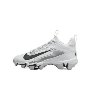 Imagem de Nike Chuteira de futebol infantil Alpha Menace 4 Shark FQ4012, Branco/prata metálico/pó de fóton/preto, 16