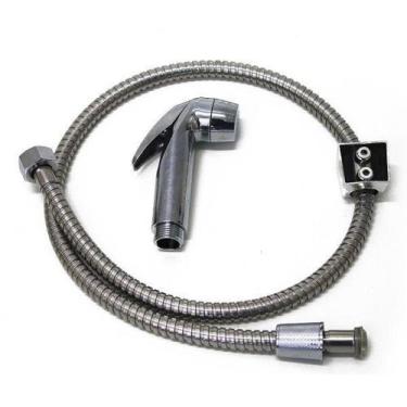 Imagem de Ducha Higiênica Mangueira Flexível Cromada de 1 Metro Duchinha de Banh