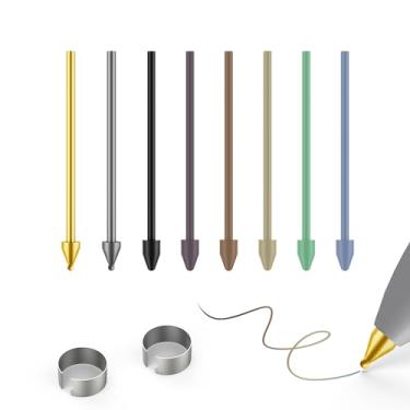 Imagem de Pontas coloridas de plástico/metal de substituição para Samsung Galaxy Tab S10/S9/S8/S7/S6 Series S Pen, celular S25/S24/S23/S22 Ultra S, pontas/pontas + clipe + caixa de armazenamento (2 cores de