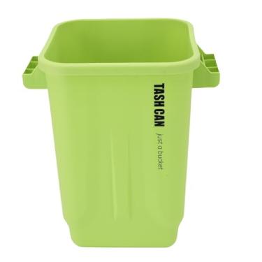 Imagem de Diydeg Lata de Lixo de Cozinha, Lata de Lixo de Plástico de Grande Capacidade Com Alças, Lixo de Resíduos Comerciais, Cesta de Resíduos para Quarto, Escritório, Banheiro, Garagem (Verde)