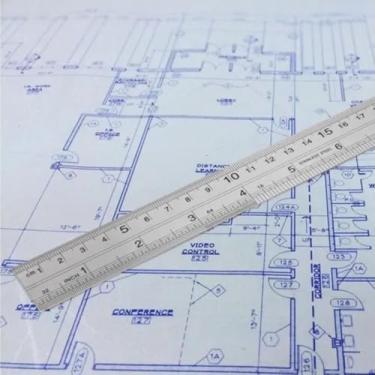 Imagem de Kit Com 10 Régua Aço Inox 30 Cm 12 Pol. Patchwork Scrapbook Milímetros E Polegadas 300mm Artesanato Para Desenho Escola Artesanato Patch Projetista Costureira Desenhista Cor Prateado