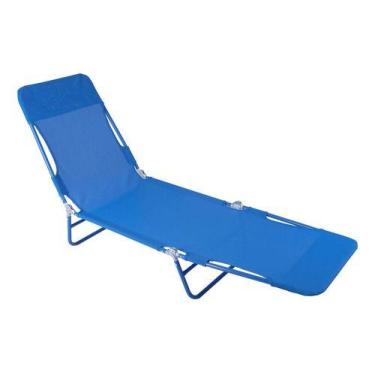 Imagem de Espreguicadeira Piscina Jardim Dobravel 182x55cm Ate 120kg - BRAZIL HO