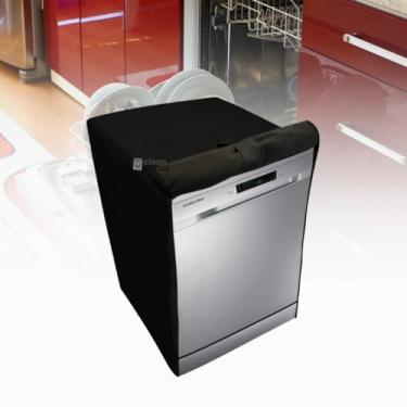 Imagem de CAPA PARA LAVA LOUÇAS SAMSUNG 14 SERVIÇOS IMPERMEÁVEL (PRETO)