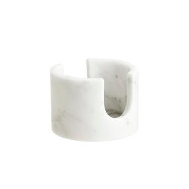 Imagem de PHINILUX Suporte de esponja de mármore branco natural Carrara para bancada de pia de cozinha, escorredor de pedra de cozinha para bancada