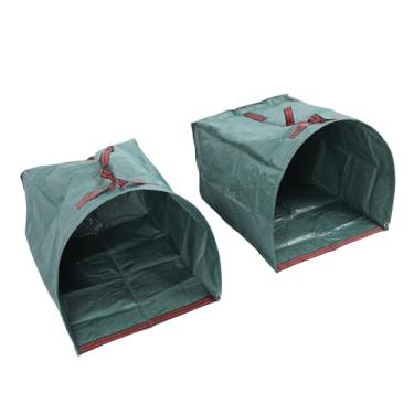 Imagem de Brrnoo Saco de Resíduos de Quintal, 200l de Grande Capacidade Coletor de Folhas de Detritos de Jardim à Prova de Chuva Com Luvas e Suporte para Limpeza Interna Externa