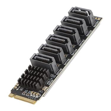 Imagem de Luocute M.2 - Cartão Adaptador SATA3.0, Indicador Inteligente de Alta Velocidade M.2 PCIE - Cartão Adaptador SATA
