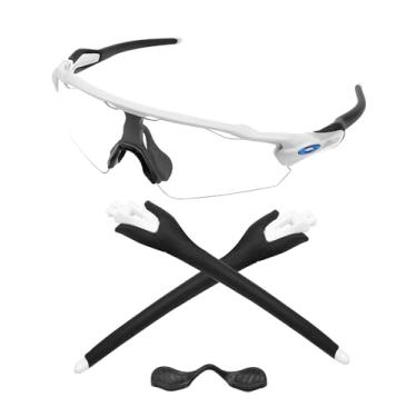 Imagem de Eye Opening Stuff Braços brancos de substituição para óculos de sol Oakley Radar EV OO9275 - Preto