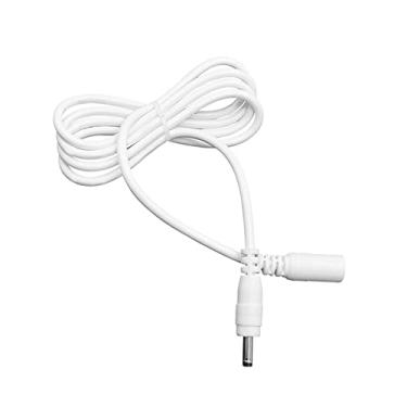 Imagem de Cabo de extensão de alimentação CC de 1,5 m, plugue cilíndrico de 3,5 x 1,35 mm, conector DC macho para fêmea, cabo adaptador para fonte de alimentação, CCTV, câmera, LED. Branco