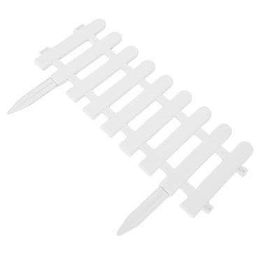 Imagem de TOPINCN Cerca Ornamental Plástica, 5pcs Paisagem Decorativa Bordagem Interligada Plástico Decorativo Pequeno Painéis de Piquete para o Jardim de Cama de Jardim Leito de Flores