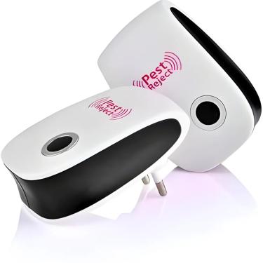 Imagem de Repelente Eletrônico Ultrassônico Mosca Pernilongos Baratas Morcegos repele e Espanta Ratos bivolt