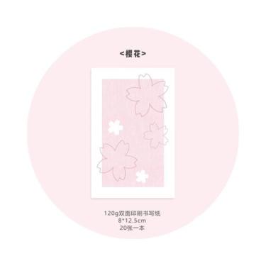 Imagem de Blocos De Notas M5 Estilo Coreano Com 20 Folhas, Papel Decorativo Flor