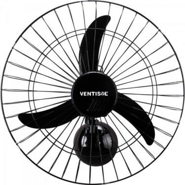 Imagem de Ventilador de Parede Ventisol Oscilante 60cm Aço Preto Bivol