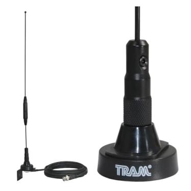 Imagem de Tram 1091-BNC Kit de antena de montagem de porta-malas/furo com conector BNC-macho, 48 cm x 13 cm x 4 cm