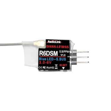 Imagem de Radiolink Receptor Micro Rc R6Dsm 2.4 Ghz 10 Canais Sbus/Ppm Para Mini Drone De Corrida Fpv, Quadricópteros, Aeronaves, Transmissor At9S Pro/At10/At10Ii