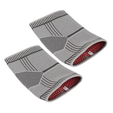 Imagem de Suporte de Cotovelo, Tecnologia de Tecelagem 3D Confortável, Cinta de Cotovelo de Grafeno Respirável, Leve para Voleibol (XL)